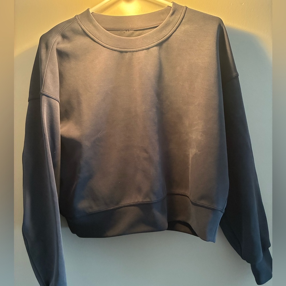 lululemon athletica Black Crew Neck Sweater